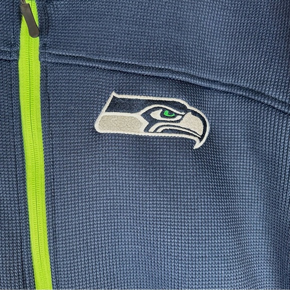 NFL Seattle Seahawks Waffle Fleece Lined Embroidered Full Zip Jacket NWT - Picture 6 of 11